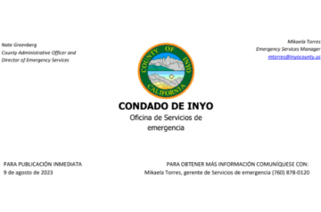 Prueba Nacional del Sistema de Alerta de Emergencia (EAS) y Alertas de Emergencia Inalámbricas (WEA); Información importante para los residentes del condado de Inyo